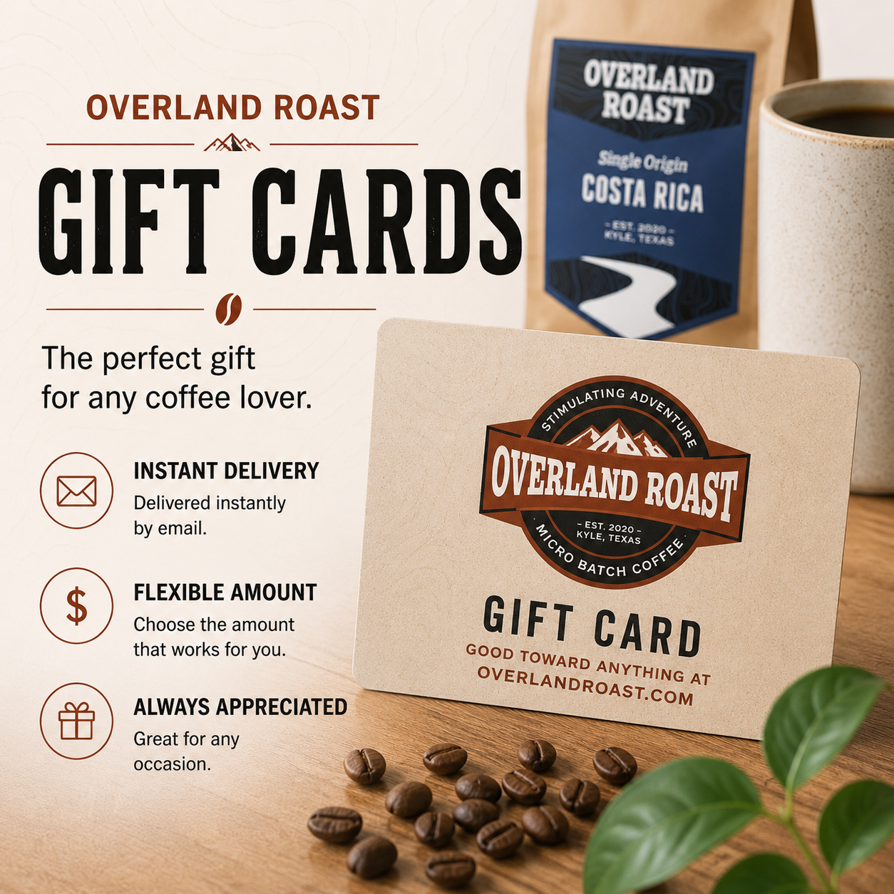 Overland Roast Gift Card